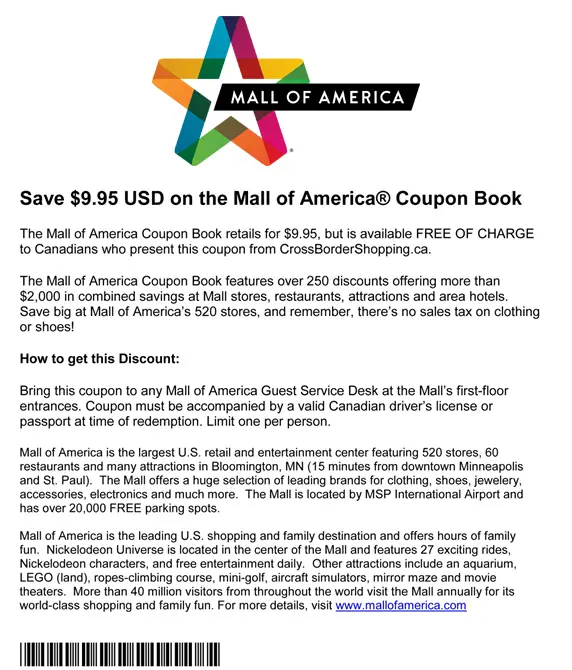 Mall of America Deals and Coupons in Minneapolis and Bloomington, MN